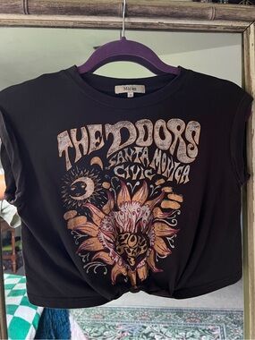 The Doors Graphic Cropped Band Tee 🧡
